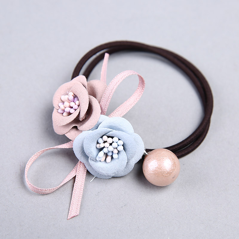 Korean cute beads Tousheng rubber ring flower head ornaments fine circle YHHS095