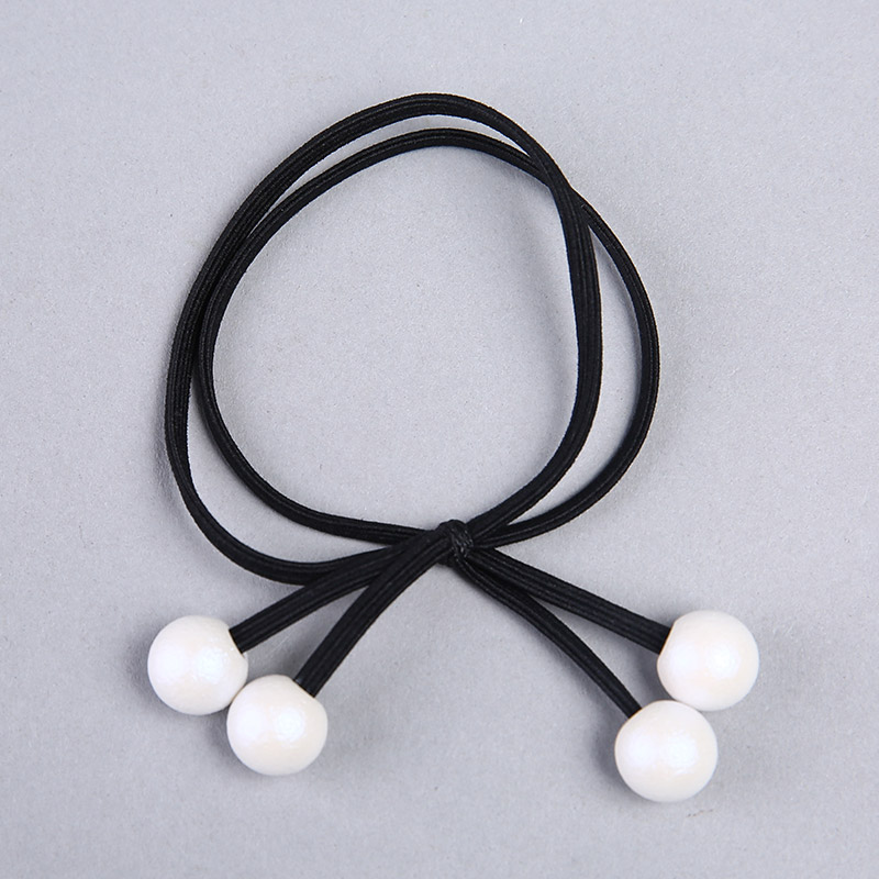 Korean cute simple double ring Tousheng rubber YHHS21 ring head ornaments fine flower5