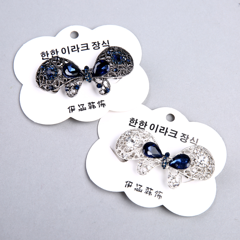 Korean fashion creative stick butterfly decoration fashion ladies hair accessories hairpin word folder YHHS421