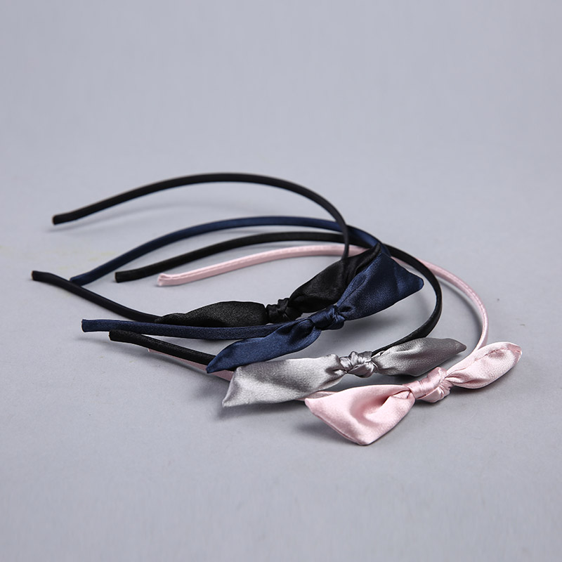 Korean minimalist Silk Ribbon Bow Headband custom head hoop YHHS03 fine jewelry1