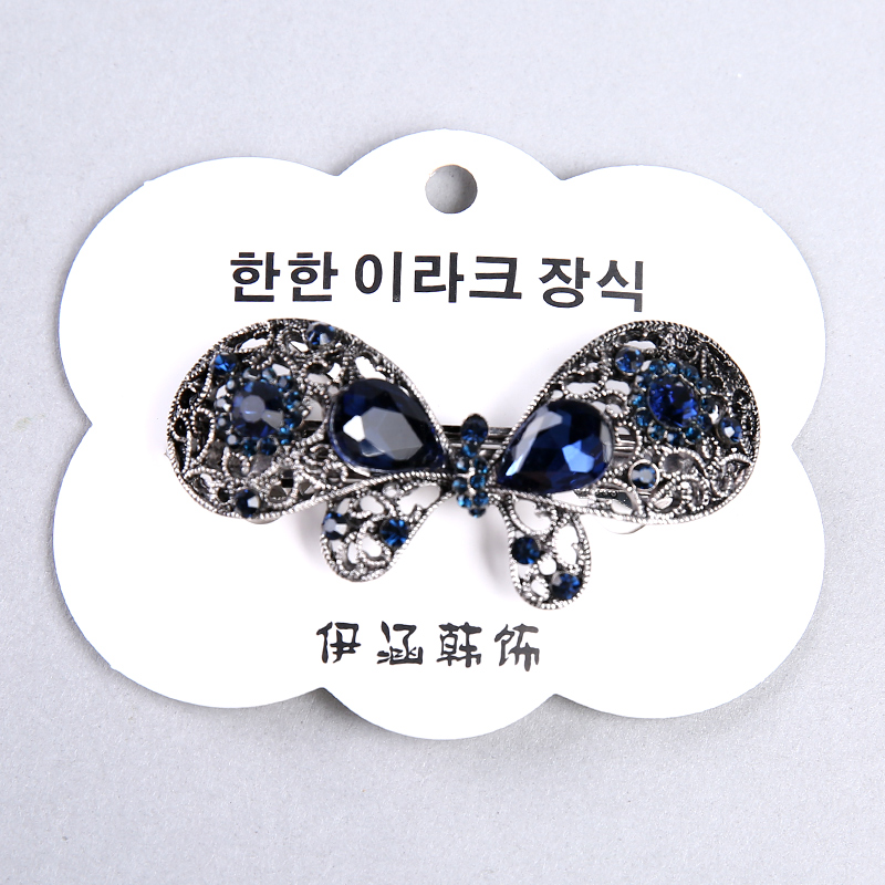 Korean fashion creative stick butterfly decoration fashion ladies hair accessories hairpin word folder YHHS422