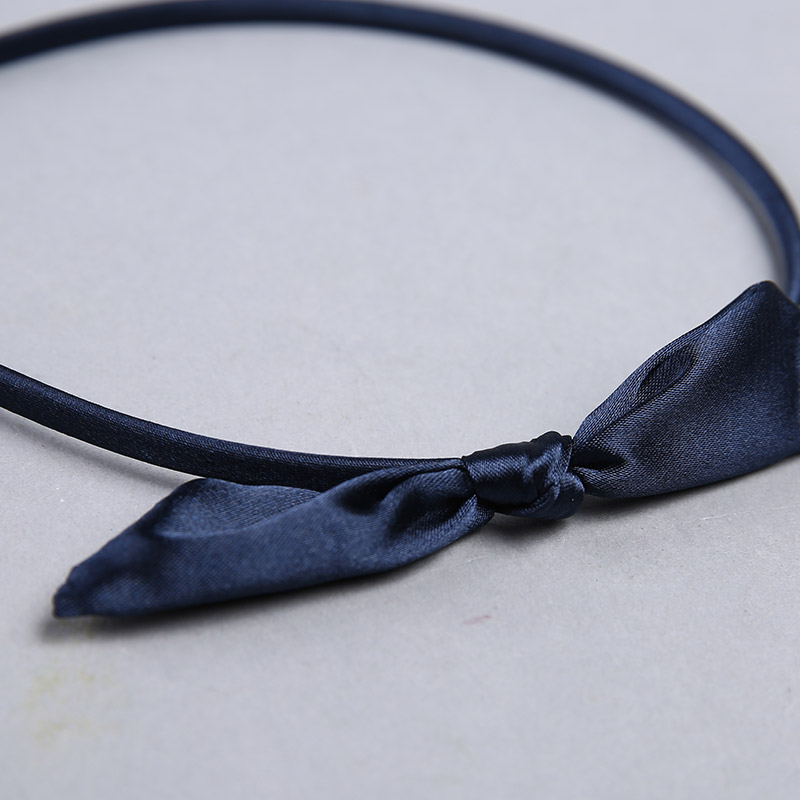 Korean minimalist Silk Ribbon Bow Headband custom head hoop YHHS03 fine jewelry5