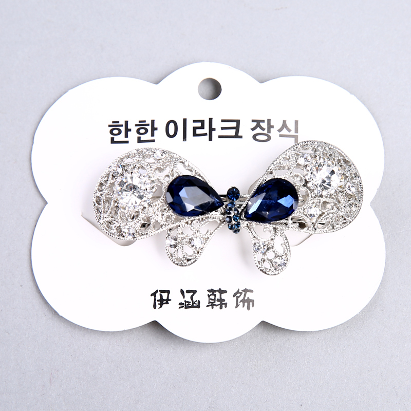 Korean fashion creative stick butterfly decoration fashion ladies hair accessories hairpin word folder YHHS423