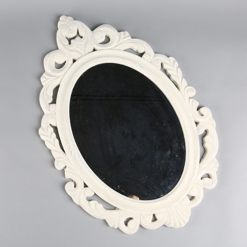 Fashion pastoral style wooden mirror decorative pendant FX-042731