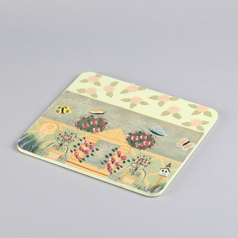 Fashion pastoral style wooden decoration FX-04221 mouse pad2