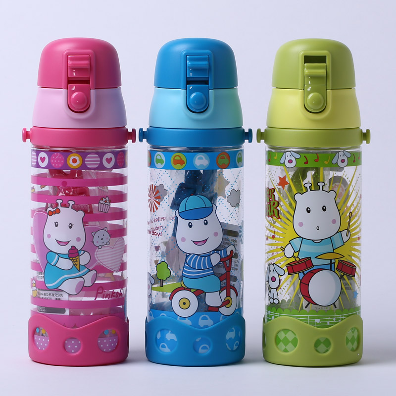 600ml children's straight water pot children cartoon water kettle leak proof portable kettle TMY-4269 (without Invoicing)1