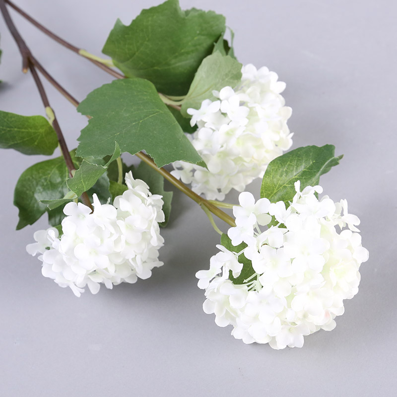 High home indoor simulation floral art snow ball hall table home office decoration flower FFHY884