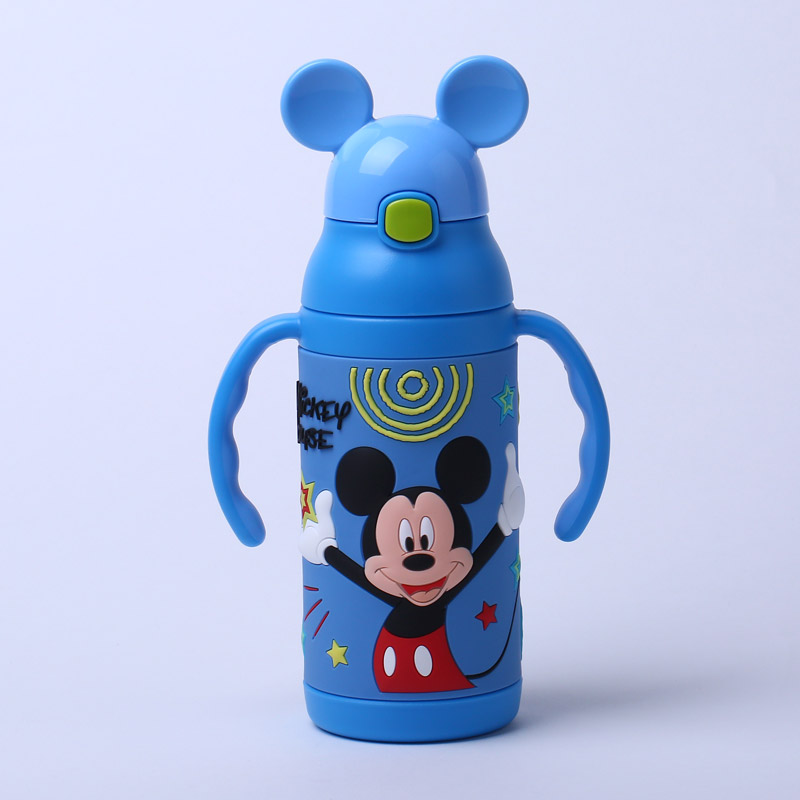 400ml a pot of dual purpose heat preservation cup Mickey cartoon, portable leak proof water cup WD-3440 cup (without invoice)1