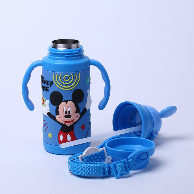 400ml a pot of dual purpose heat preservation cup Mickey cartoon, portable leak proof water cup WD-3440 cup (without invoice)3