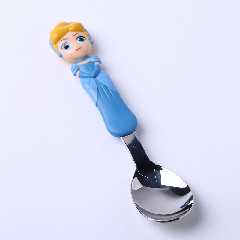 3D children tableware spoon Spoon Baby Training Fanshao children stainless steel spoon tableware DP2110 (not invoice)2