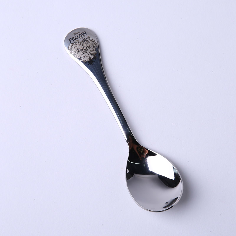 Food grade stainless steel spoon baby training Fanshao spoon DP2102 stainless steel tableware (children not invoice)2