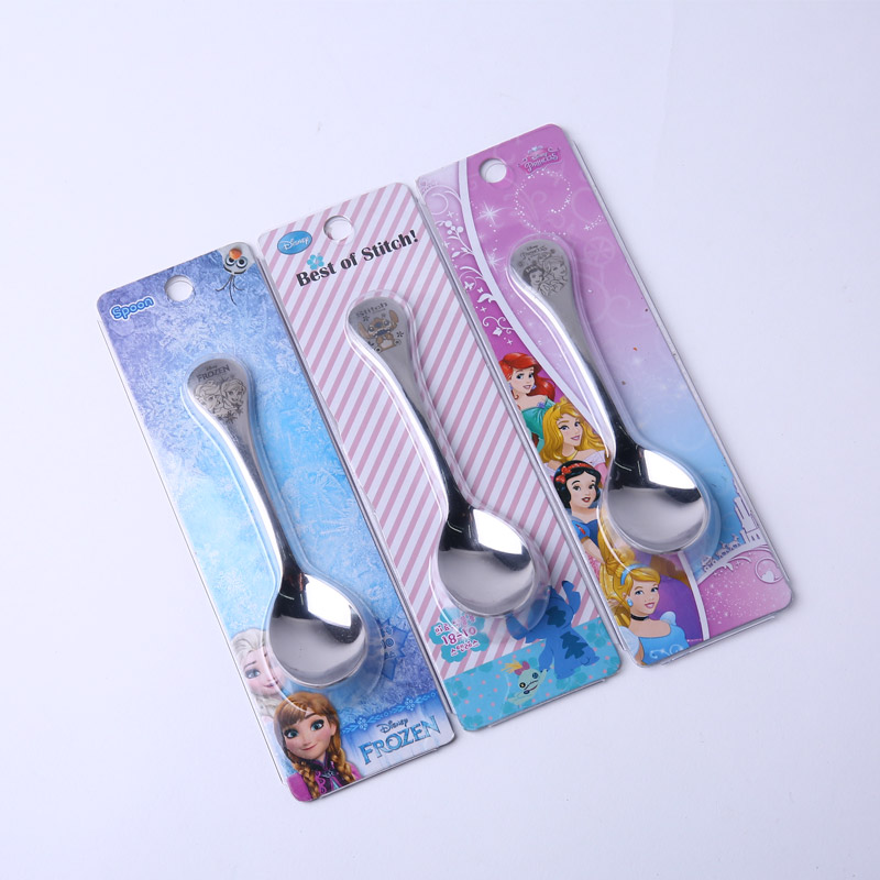 Food grade stainless steel spoon baby training Fanshao spoon DP2102 stainless steel tableware (children not invoice)1
