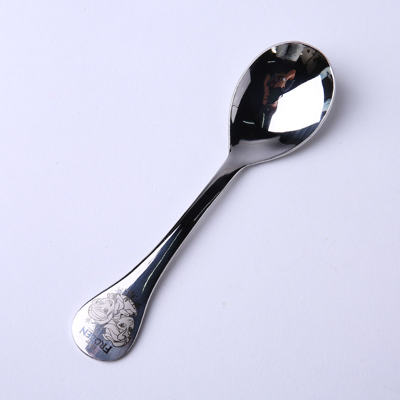 Food grade stainless steel spoon baby training Fanshao spoon DP2102 stainless steel tableware (children not invoice)3