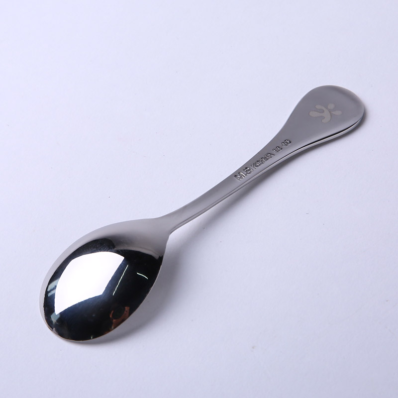 Food grade stainless steel spoon baby training Fanshao spoon DP2102 stainless steel tableware (children not invoice)5