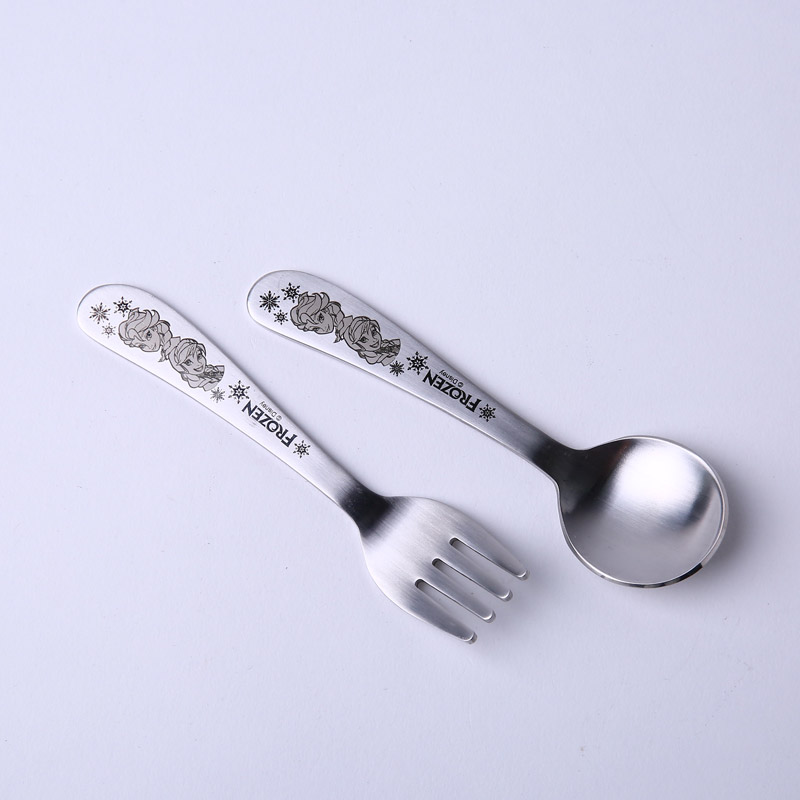 Food grade stainless steel spoon fork suit food class tableware baby forklift fork spoon tableware DP-2092 (without invoice)2