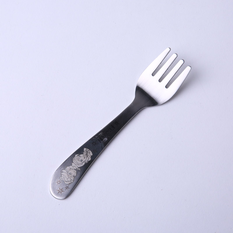 Food grade stainless steel spoon fork suit food class tableware baby forklift fork spoon tableware DP-2092 (without invoice)4