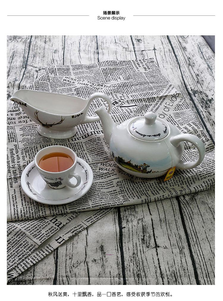 Carrier retro countryside style ceramic coffee cup tea juice cup mug Home Furnishing tableware4