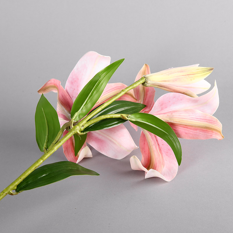 Simulation flower 3D lilies (red) home interior simulation flower room room table home office decoration flower simulation flower simulation flower RYYP435