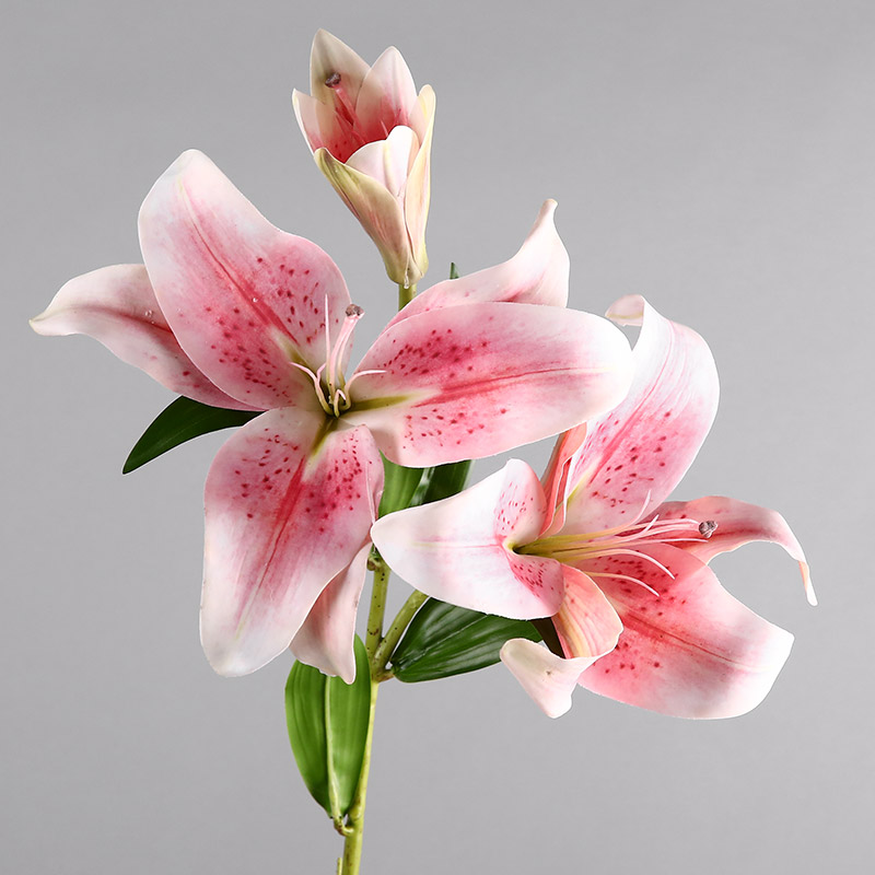 Simulation flower 3D lilies (red) home interior simulation flower room room table home office decoration flower simulation flower simulation flower RYYP434