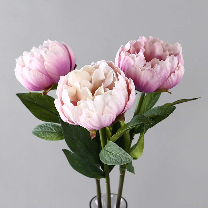 Simulation flower small peony (light purple) home indoor simulation flower room table home office room decoration flower simulation flower simulation flower RYYP744