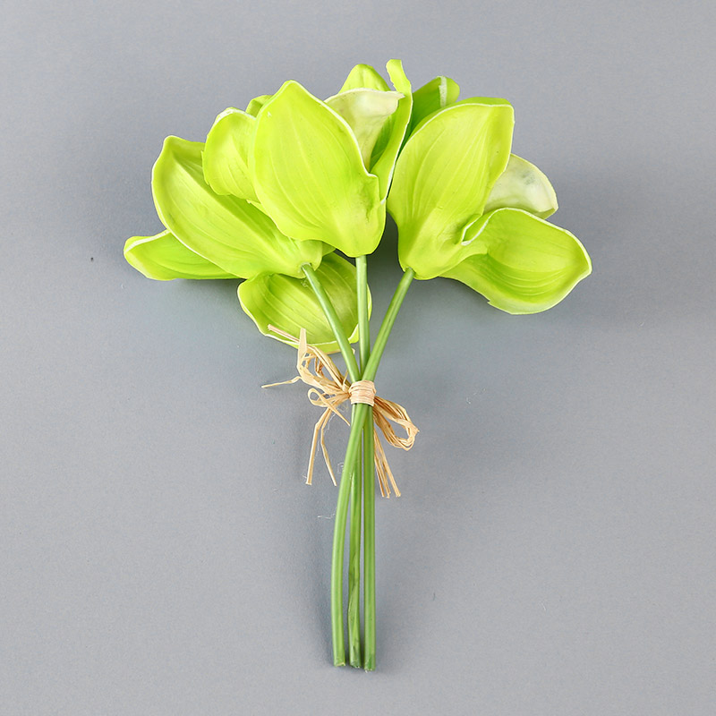 The beam PU simulation flower Cymbidium (green) Home Furnishing floral hall indoor simulation table Home Furnishing office model room decoration flower flower simulation RYYP842