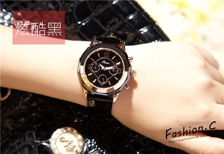 The new luxury leisure belt women watch fashion ladies fashion watch Korean quartz watch5
