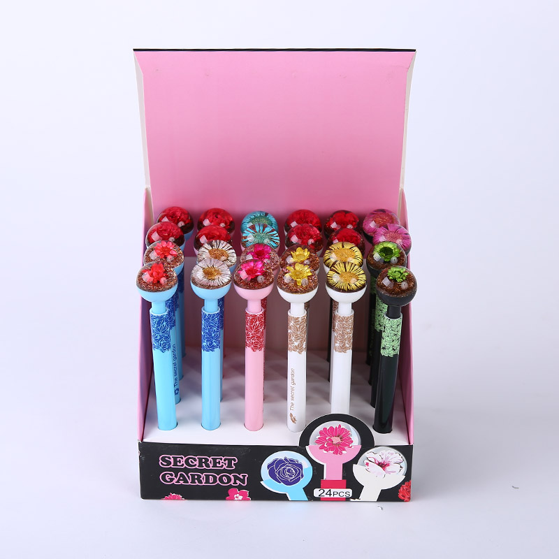 Creative stationery stereo flower ball point pen pupil children junior high school students learning prize stationery MDWJ281