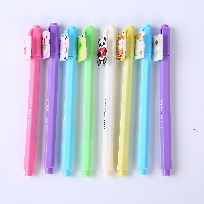 Creative stationery cartoon animal neutral pen children junior high school students learning prize stationery MDWJ291