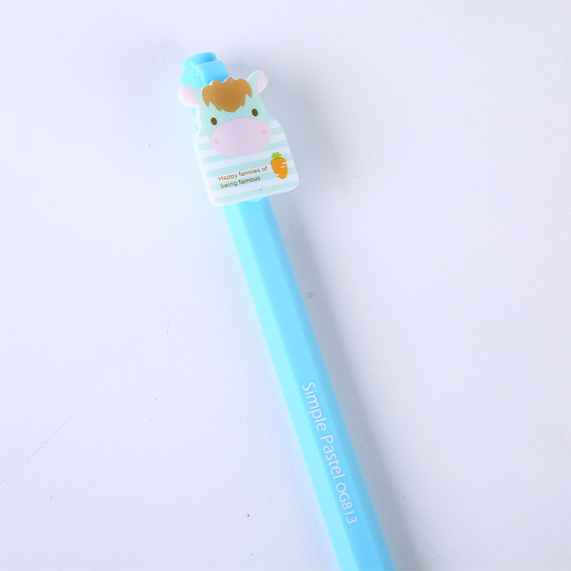 Creative stationery cartoon animal neutral pen children junior high school students learning prize stationery MDWJ294