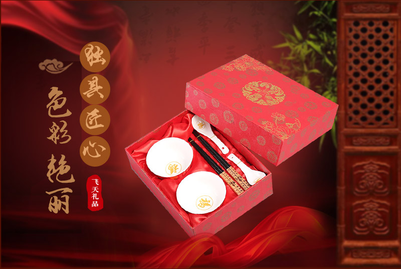 Fuzhou chopsticks, top grade wood chopsticks, spoon bowl 6 pieces set suit natural health high grade gift FT181