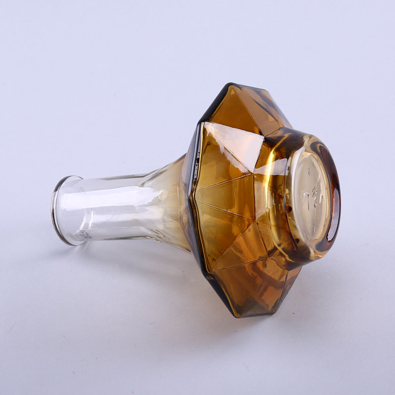 Simple brown glass vase flower Home Furnishing decorative glass bottles crafts YL081