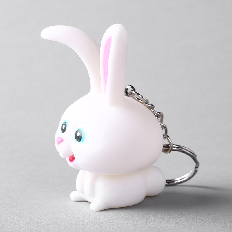 The small white rabbit buckle car key home decoration gift lovers HAPPYDM092