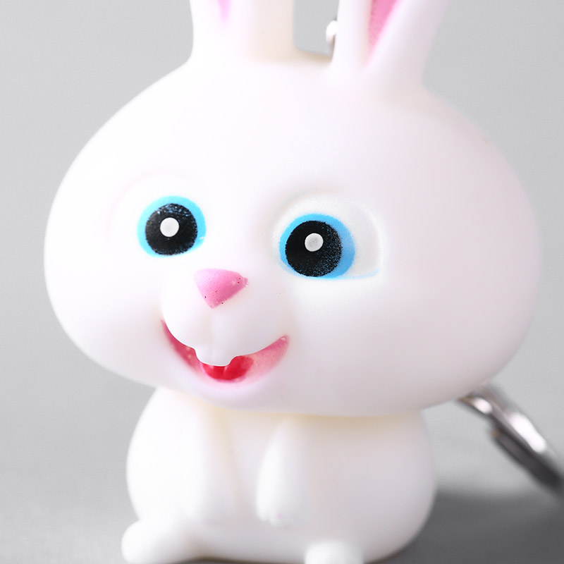 The small white rabbit buckle car key home decoration gift lovers HAPPYDM094