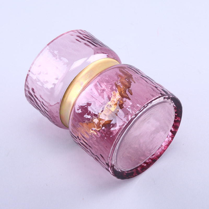 Simple PINK glass vase flower Home Furnishing decorative glass crafts YL144