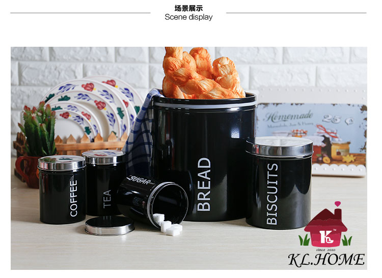 Carrier fashion black high quality confectionery canister6