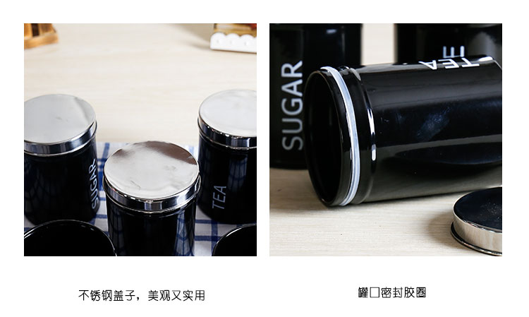 Carrier fashion black high quality confectionery canister16