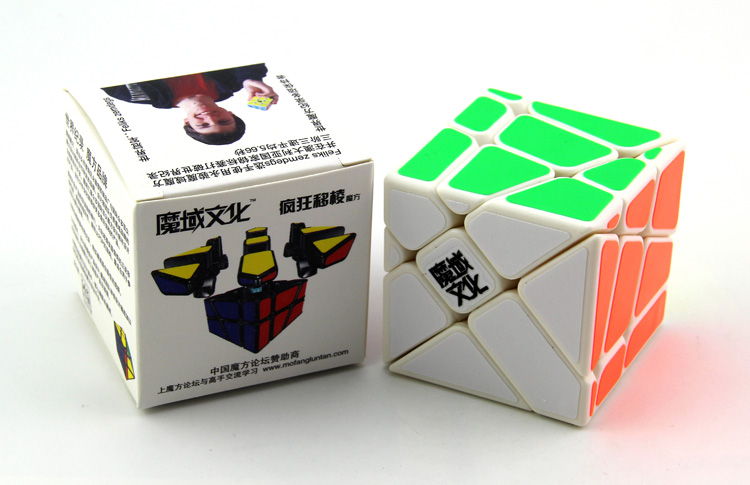 [demon crazy white cube edge shift ennova] YJ professional shaped 3 order crazy edge shift cube7