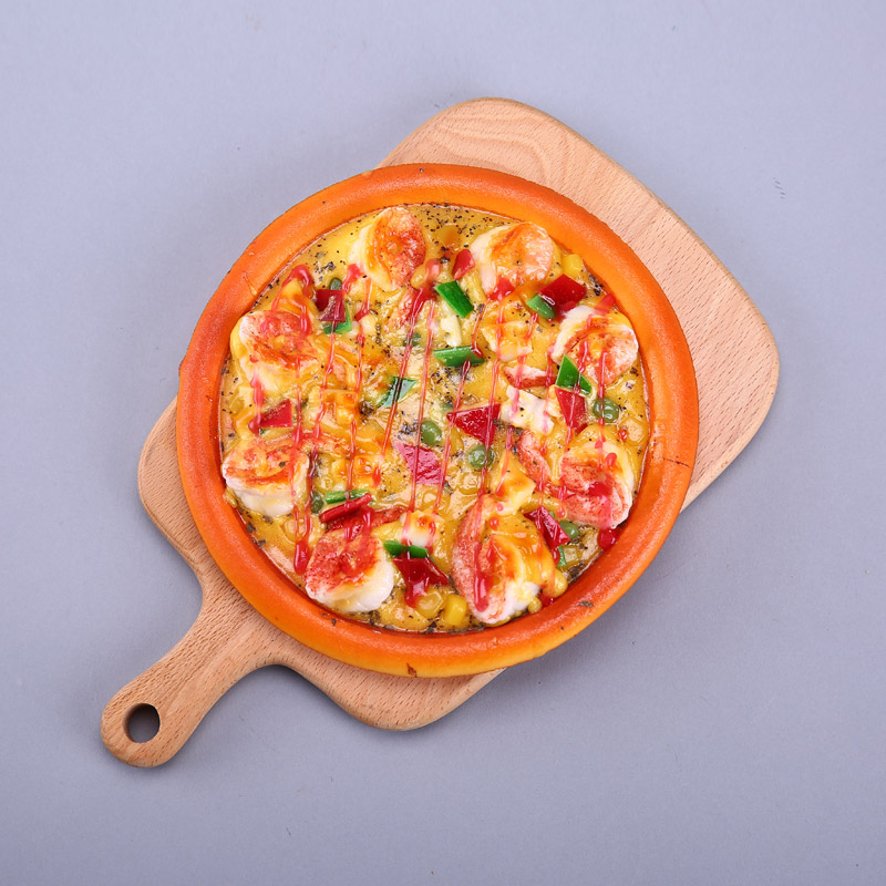 7 inch pizza creative photography store props ornaments simulation kitchen cabinet fruit / food vegetable decorations HPG07 simulation2
