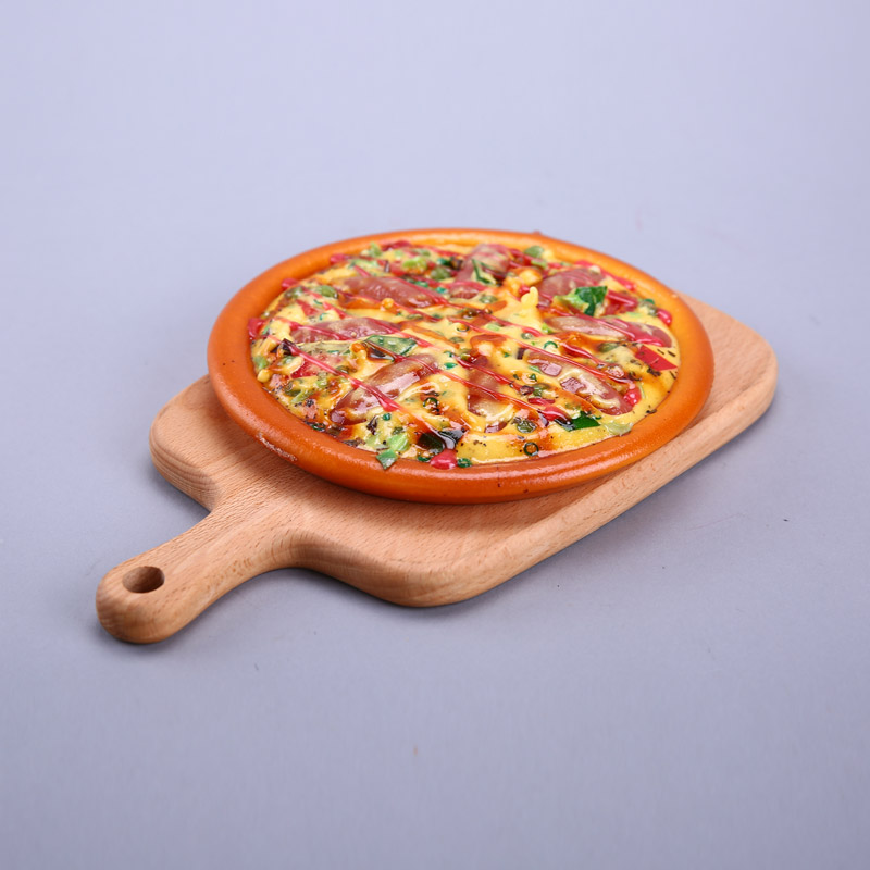 7 inch pizza creative photography store props ornaments simulation kitchen cabinet fruit / food vegetable decorations HPG06 simulation1
