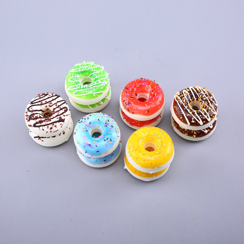 Color donut creative photography store props ornaments simulation kitchen cabinet simulation fruit / food vegetable decor HPG024