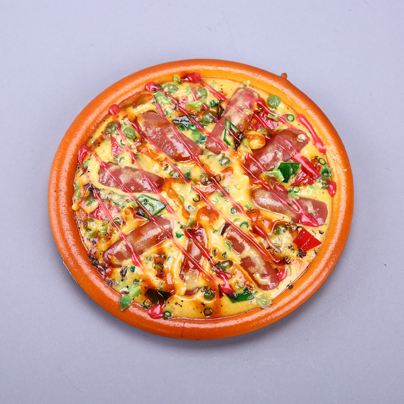 7 inch pizza creative photography store props ornaments simulation kitchen cabinet fruit / food vegetable decorations HPG06 simulation3