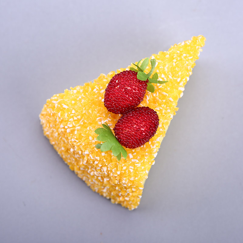 Triangle corn cake decoration photography creative simulation store props kitchen cabinet fruit / food vegetable decorations HPG10 simulation5