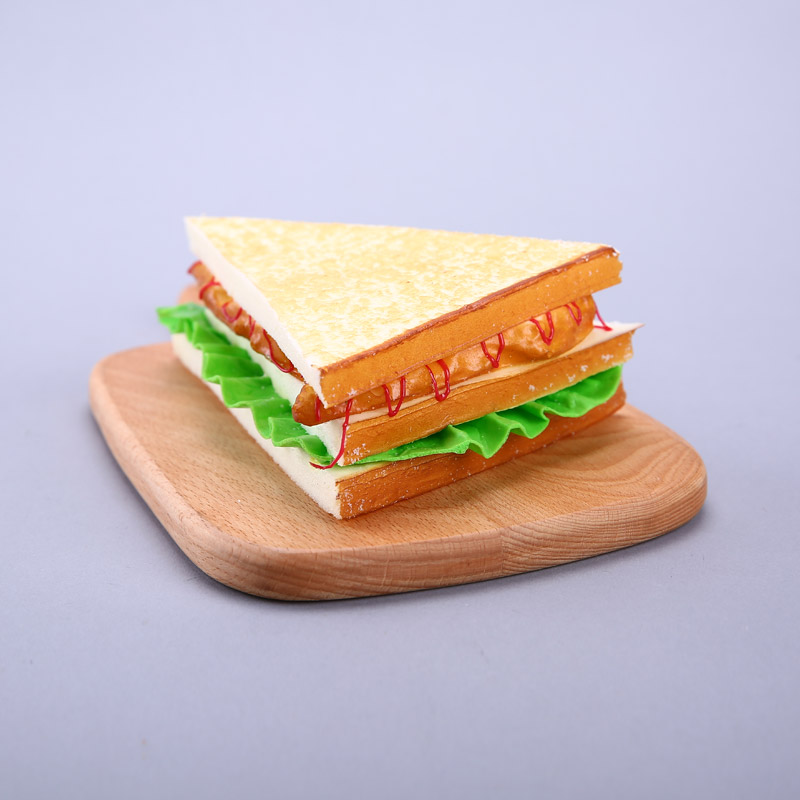 Sandwich creative photography store props ornaments simulation kitchen cabinet simulation fruit / food vegetable decor HPG113