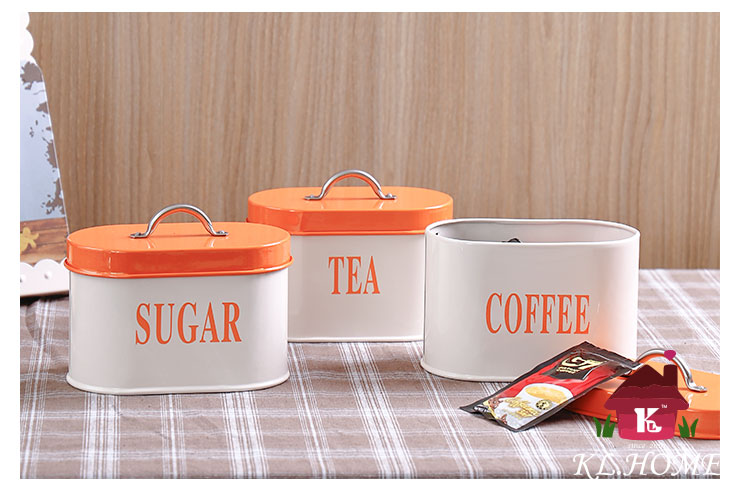 Carrier fashion European storage tank, thick iron tea canister, canister, candy and biscuit canister suit12
