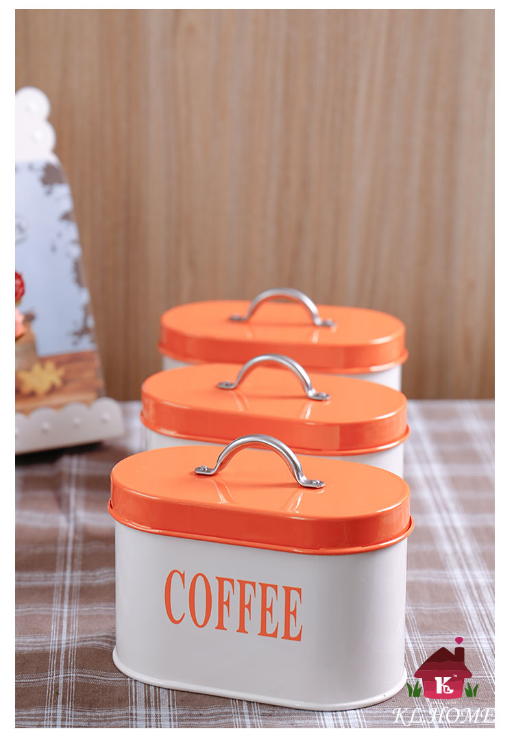 Carrier fashion European storage tank, thick iron tea canister, canister, candy and biscuit canister suit13