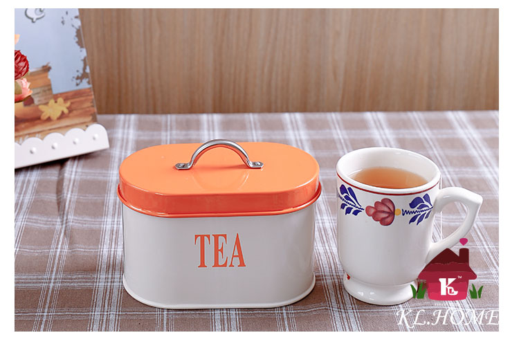 Carrier fashion European storage tank, thick iron tea canister, canister, candy and biscuit canister suit15