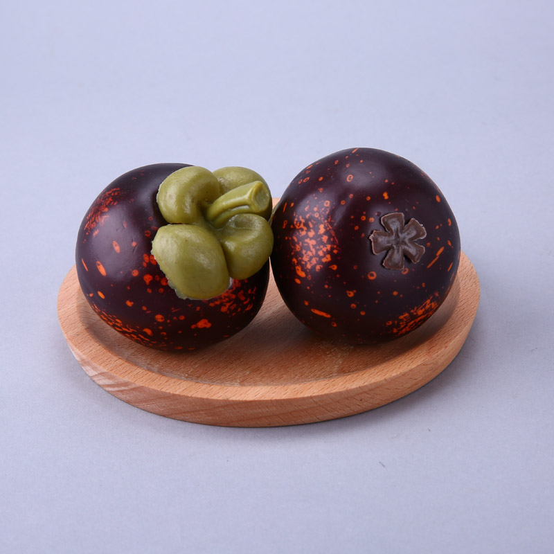 Mangosteen creative photography store props ornaments simulation kitchen cabinet simulation fruit / food vegetable decor HPG602