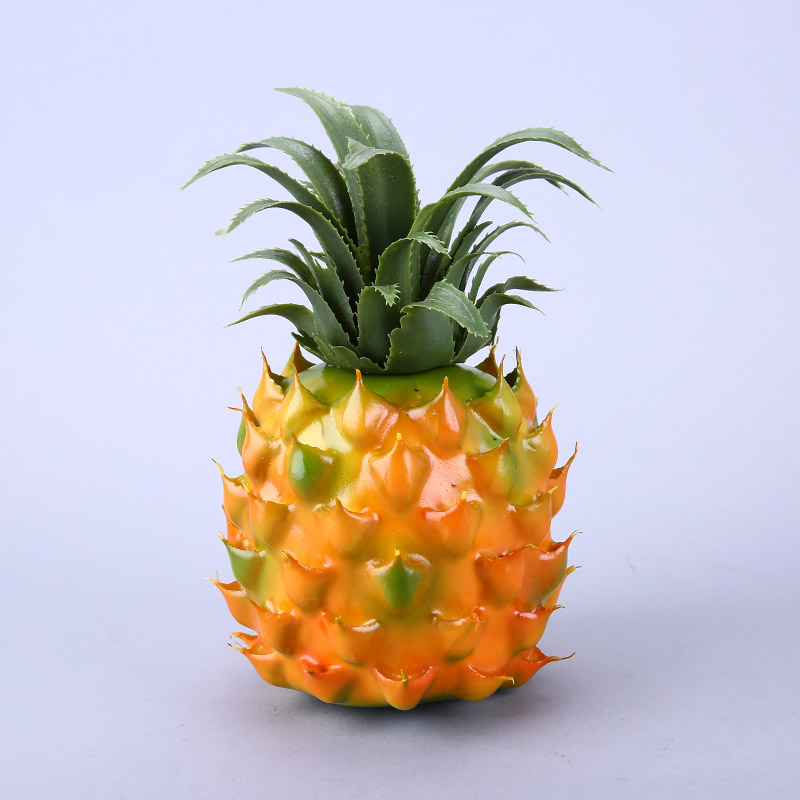 PU creative photography store props ornaments simulation pineapple fruit / vegetable food kitchen cabinet simulation decor HPG343