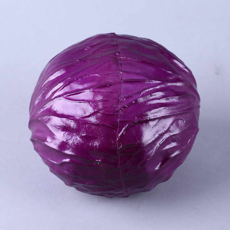 Purple cabbage creative photography store props ornaments simulation kitchen cabinet simulation fruit / food vegetable decor HPG973