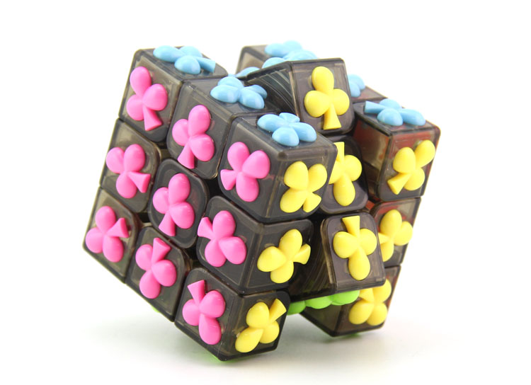 Three order black plum Yongjun cube 3 order cube shaped poker Christmas gift toys6